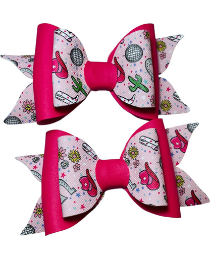 Yellow vinyl bow
